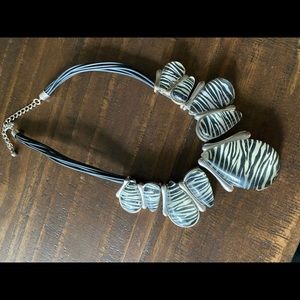 Zebra necklace